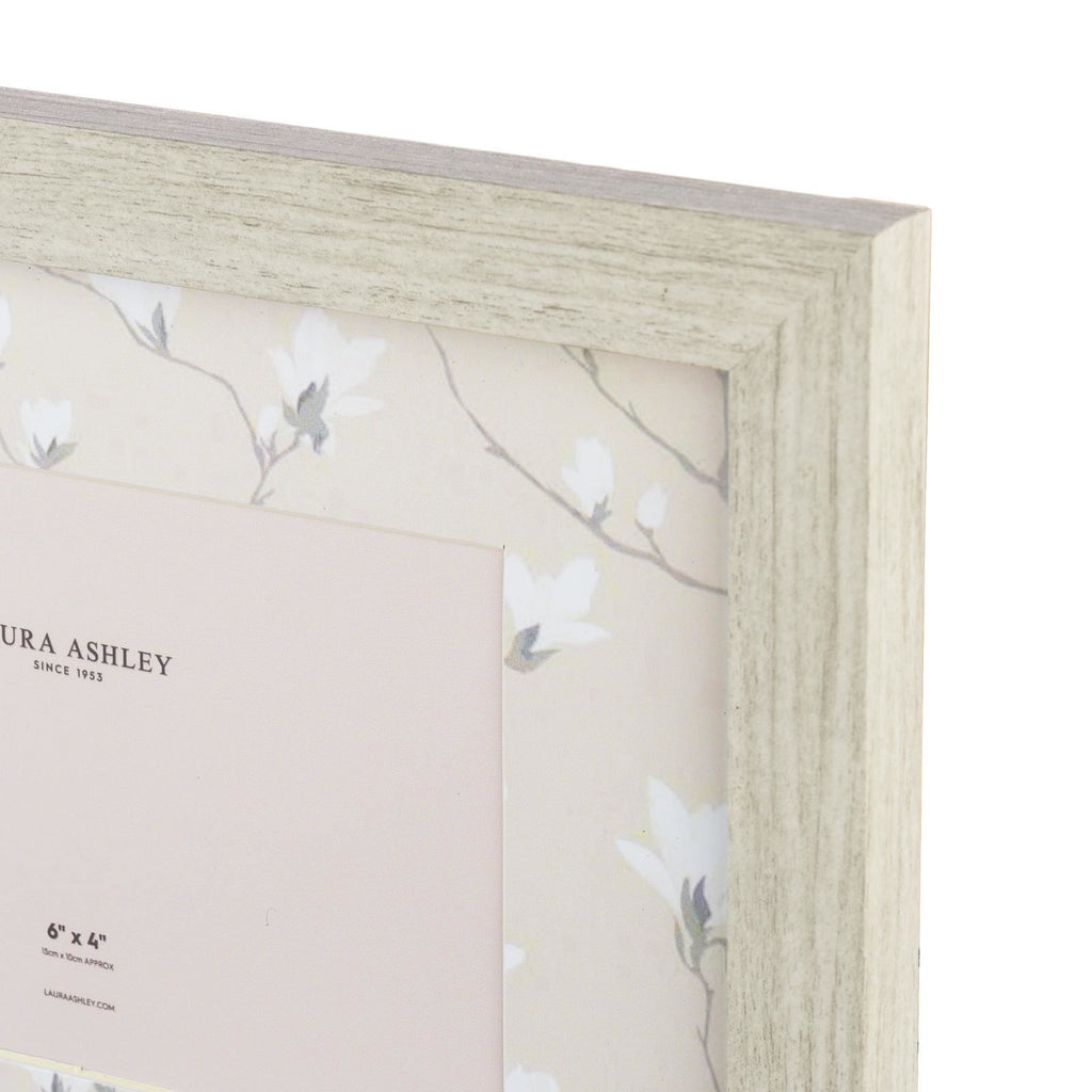 Laura Ashley Magnolia Photo Frame Matt White and Grey LA3756767-Q