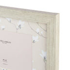 Laura Ashley Magnolia Photo Frame Matt White and Grey LA3756767-Q