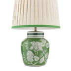 Laura Ashley Colwich Table Lamp Green Ceramic and Antique Brass With Shade LA3756733-Q