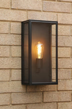 Dar Wisebuys Mazin Outdoor Wall Light In Black IP44 MAZ5222