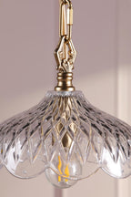 Laura Ashley Eversden Pendant Antique Brass and Crystal LA3756652-Q