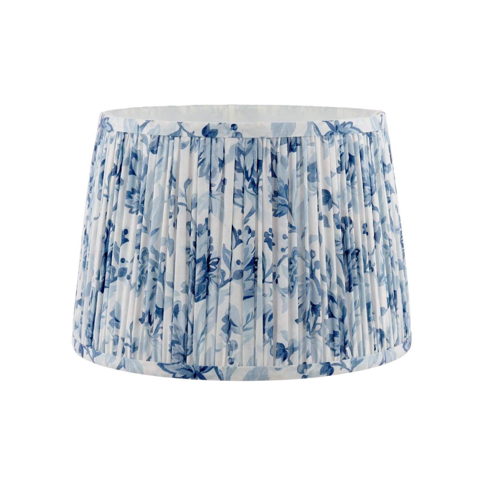 Laura Ashley Adwick Trail Blue Cotton Tapered Drum Shade 30cm/12 inch LA3756741-Q