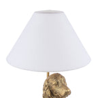 Laura Ashley Cocker Spaniel Table Lamp Antique Gold With Shade LA3756664-Q