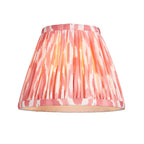 Lille 2 Light Linear Ceiling Pendant Light In Antique Brass With Coral Pink Shades 118077