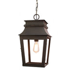 512ANT Parisienne Small Hanging Lantern In Old Antique - H: 530mm