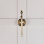 Lille Wall Light In Antique Brass With Coral Pink Shade 118109
