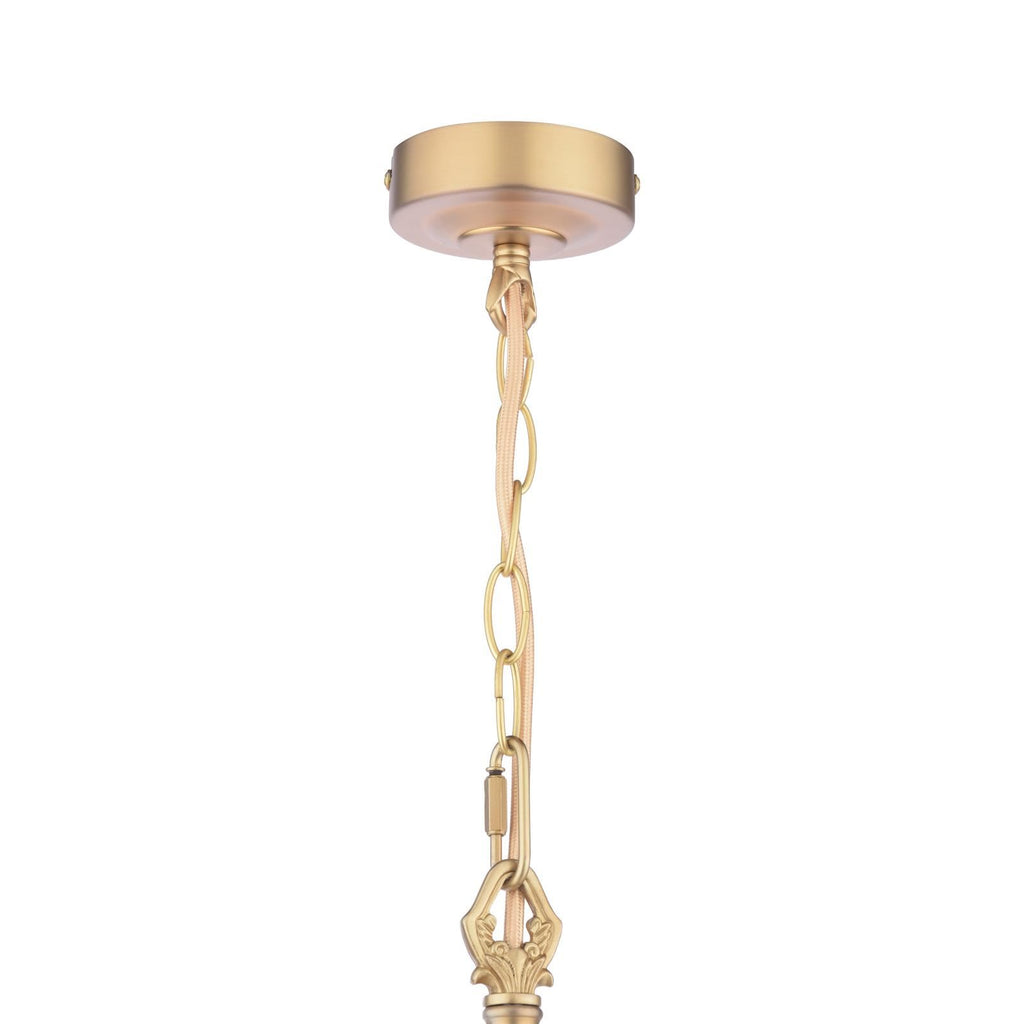 Laura Ashley Eversden Pendant Antique Brass and Crystal LA3756652-Q