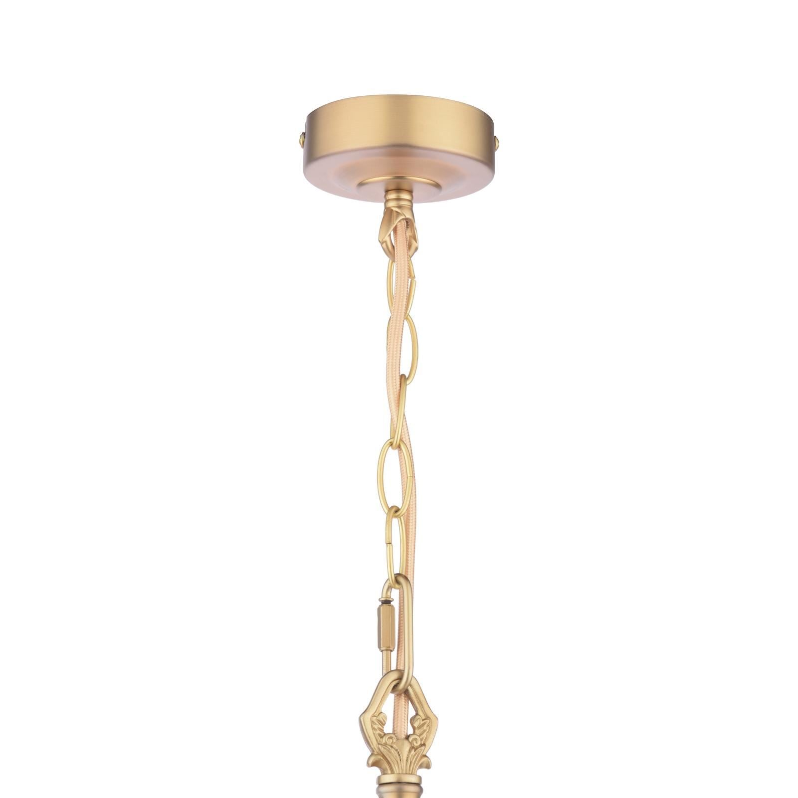 Laura Ashley Eversden Pendant Antique Brass and Crystal LA3756652-Q