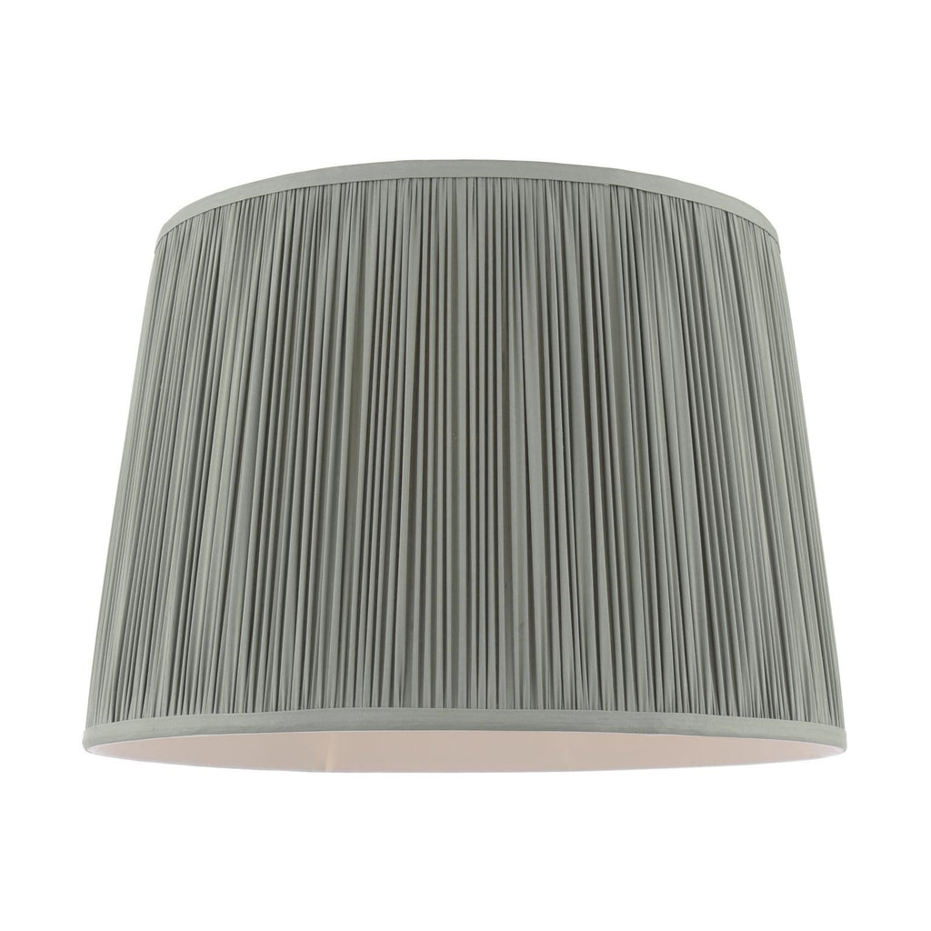 Laura Ashley Hemsley Green 100% Silk Tapered Drum Shade 40cm/16 inch LA3756667-Q