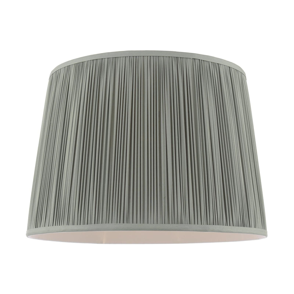 Laura Ashley Hemsley Green 100% Silk Tapered Drum Shade 40cm/16 inch LA3756667-Q