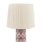 Laura Ashley Medlock Table Lamp Purple Ceramic and Antique Brass With Shade LA3756732-Q