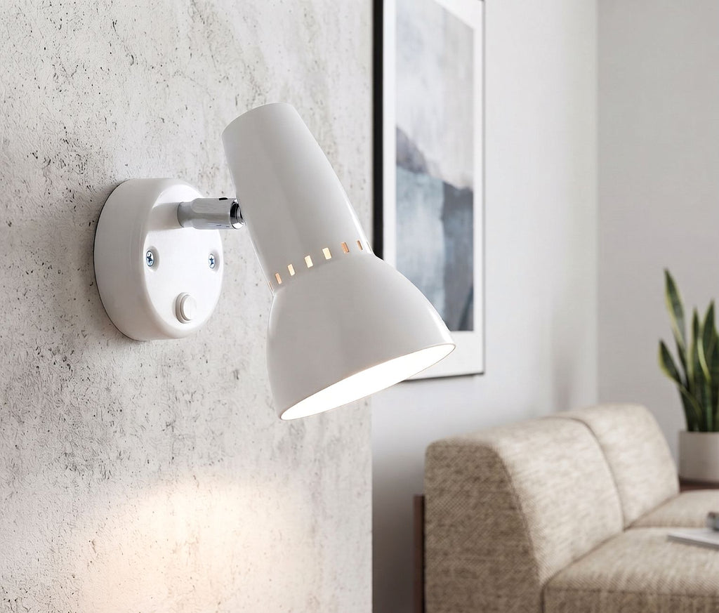 Lynx 100 Modern Single Wall Spotlight In White Finish 5521