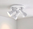 Lynx 100 Modern 3 Light Ceiling Spotlight In White Finish 5523