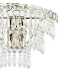 Laura Ashley Enid Wall Light Faceted Glass and Polished Nickel LA3727749-Q