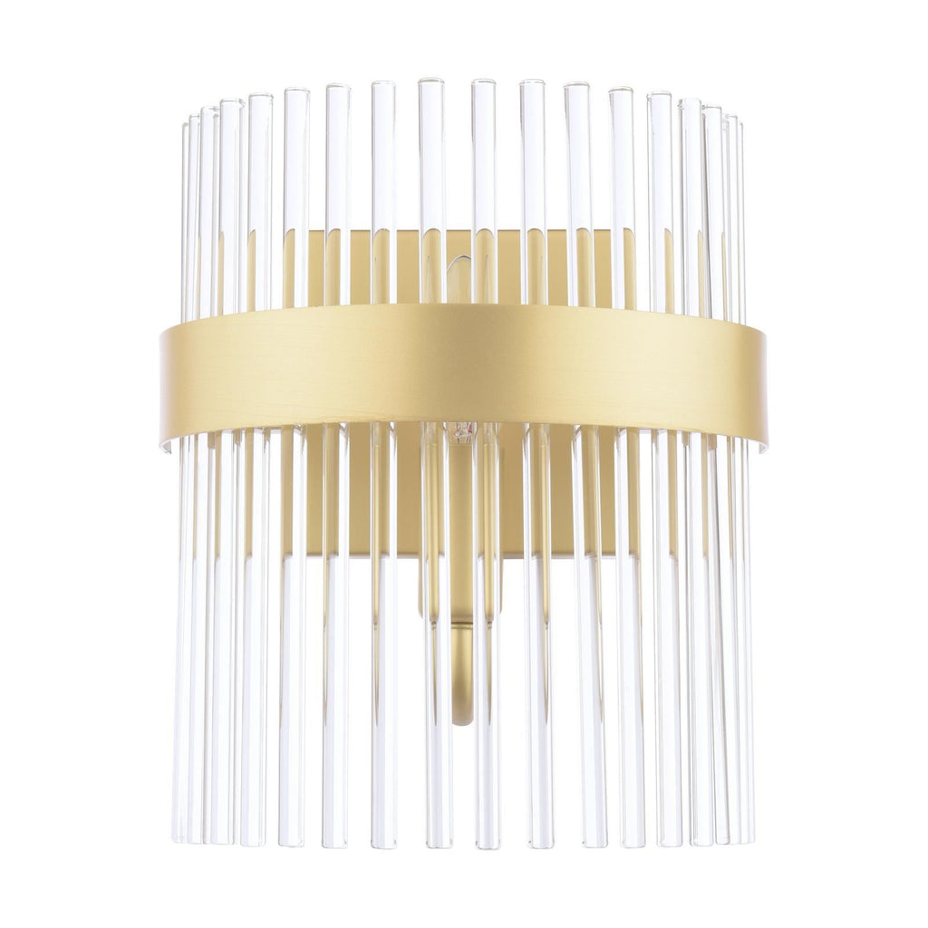 Laura Ashley Alexa Wall Light Glass and Matt Antique Brass LA3756656-Q