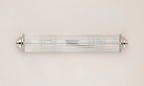 Pillar 4 Light Bathroom Wall Light In Polished Nickel And Clear Glass Rods IP44 G9