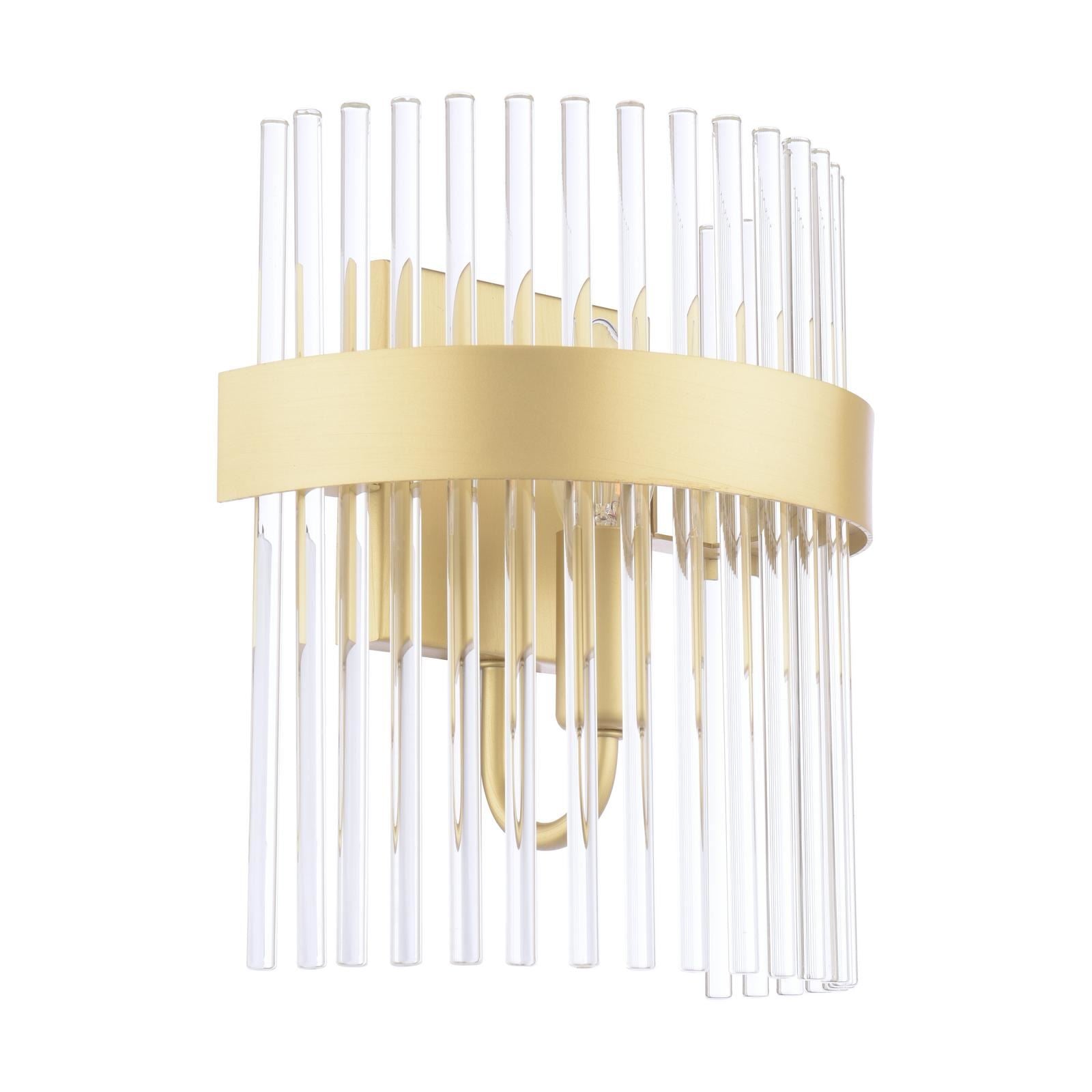 Laura Ashley Alexa Wall Light Glass and Matt Antique Brass LA3756656-Q