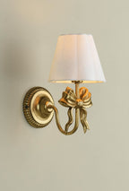 Laura Ashley Larkfield Wall Light Antique Gold With Shade LA3756698-Q