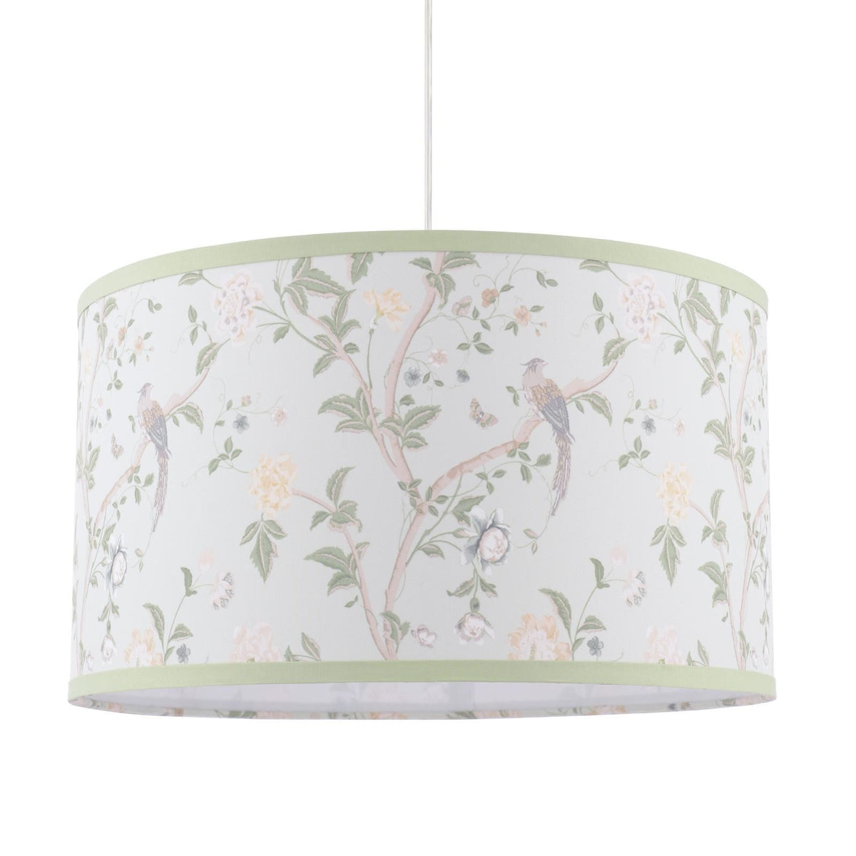 Laura Ashley Summer Palace Eau De Nil Green Cotton Drum Shade 38cm LA3756681-Q