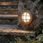 Nautic Solid Brass Outdoor Wall Light With Frosted Glass Diffuser 5925BR