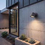 Elan Modern Outdoor LED Single Wall Light In Black Finish 5943BK