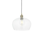 Camden Medium Shallow Ceiling Pendnat Light In Antique Brass Finish 100948