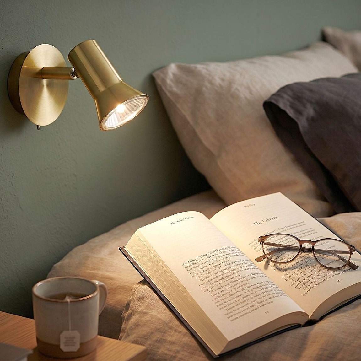 Magnum Brushed Brass Single Spotlight - 6090BB