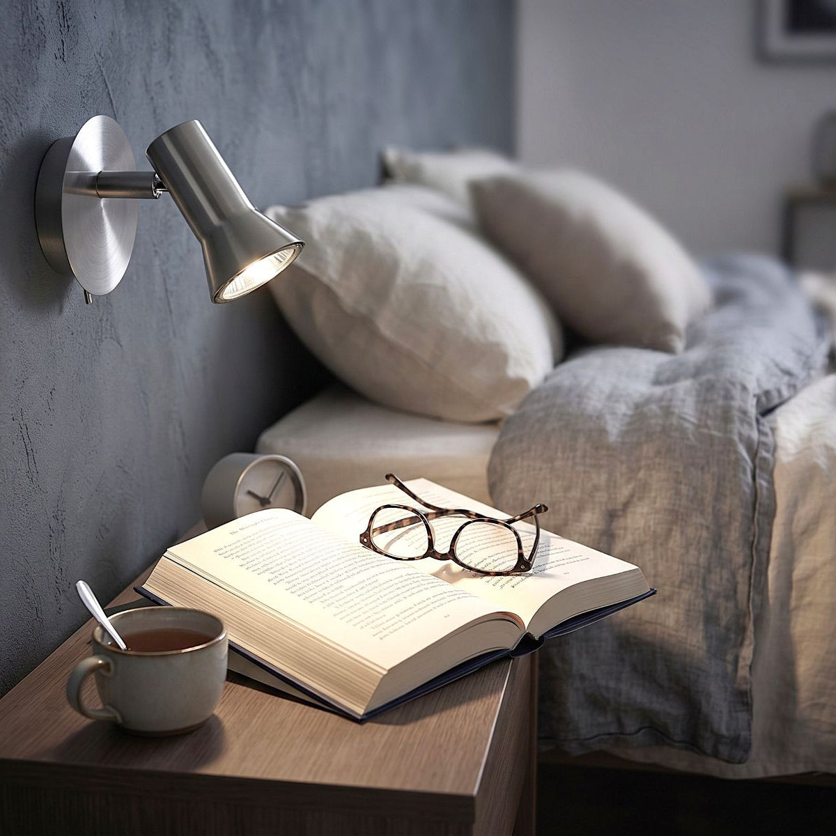 Magnum Brushed Steel Single Spotlight - 6090BS