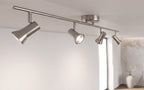 Magnum 4 Light Ceiling Bar Spotlight In Brushed Steel Finish 6094