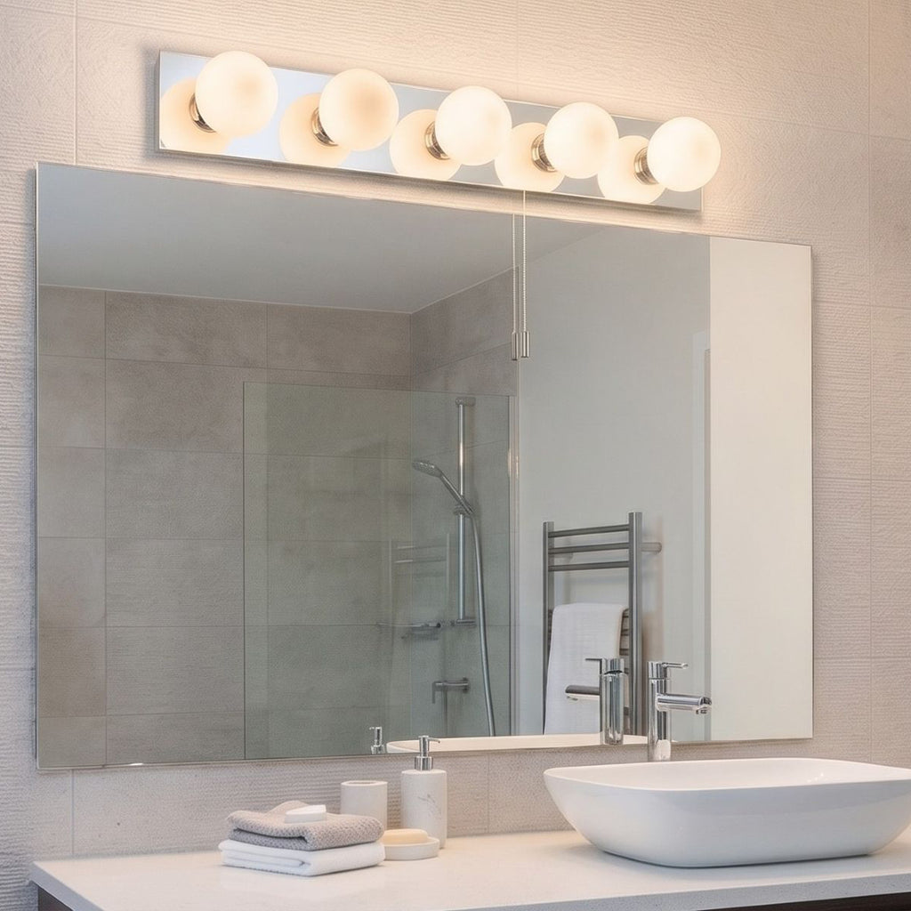 6410 Showtime Mirror 5 Light Bathroom Wall Light