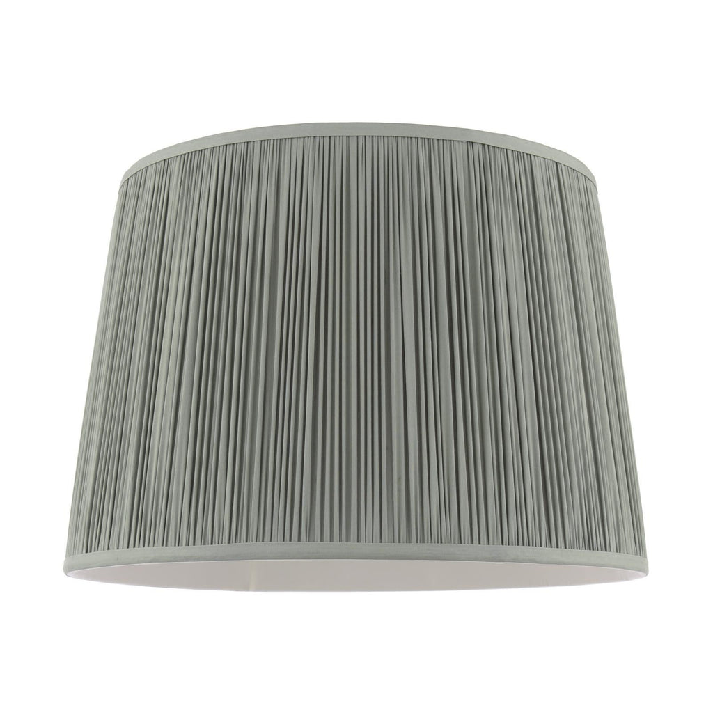 Laura Ashley Hemsley Green 100% Silk Tapered Drum Shade 40cm/16 inch LA3756667-Q