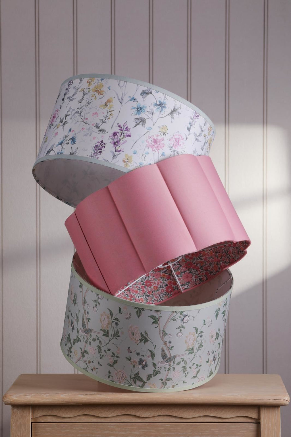 Laura Ashley Summer Palace Eau De Nil Green Cotton Drum Shade 38cm LA3756681-Q