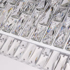 Bijou 8 Light  Oval Ceiling Pendant Light In Polished Chrome Finish With Crystal Glass 65818-8CC