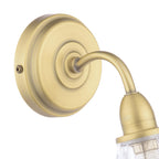 Laura Ashley Kerswell Wall Light Matt Antique Brass and Glass LA3756659-Q