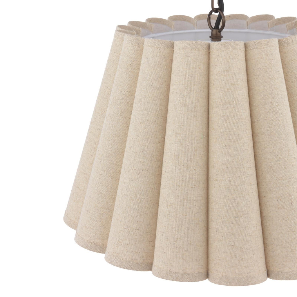 Laura Ashley Holwell 2 Light Pendant Antique Bronze With Shade LA3756643-Q