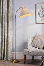 Laura Ashley Cordwell Floor Lamp Matt Antique Brass With Shade LA3756743-Q