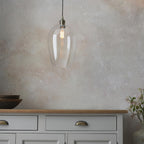 Camden Large Ceiling Pendnat Light In Antique Brass Finish 100658