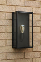 Dar Wisebuys Mazin Outdoor Wall Light In Black IP44 MAZ5222