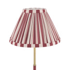 Laura Ashley Denwick Table Lamp Matt Antique Brass and Satin Red With Shade LA3756675-Q