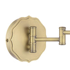 Laura Ashley Denwick Wall Light Matt Antique Brass With Red Shade LA3756674-Q