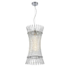 Franklite Ethereal Single Ceiling Pendant With Angled Glass Rods In Chrome Finish PCH477