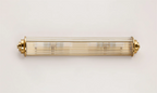 Pillar 4 Light Bathroom Wall Light In Gold And Clear Glass Rods IP44 G9