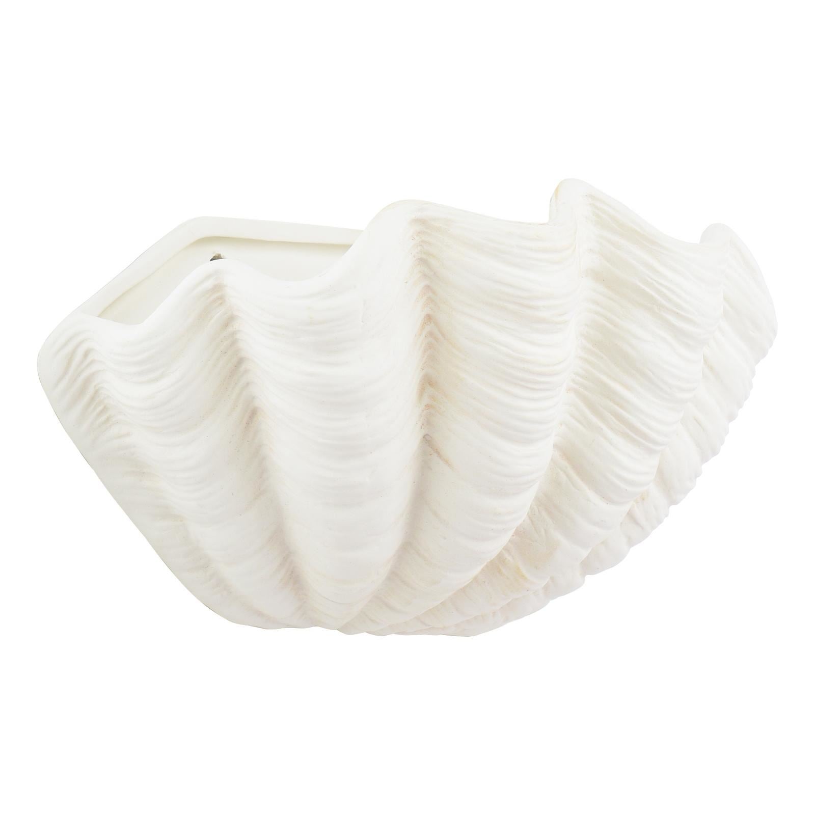 Laura Ashley Shell Wall Washer White Ceramic LA3756703-Q
