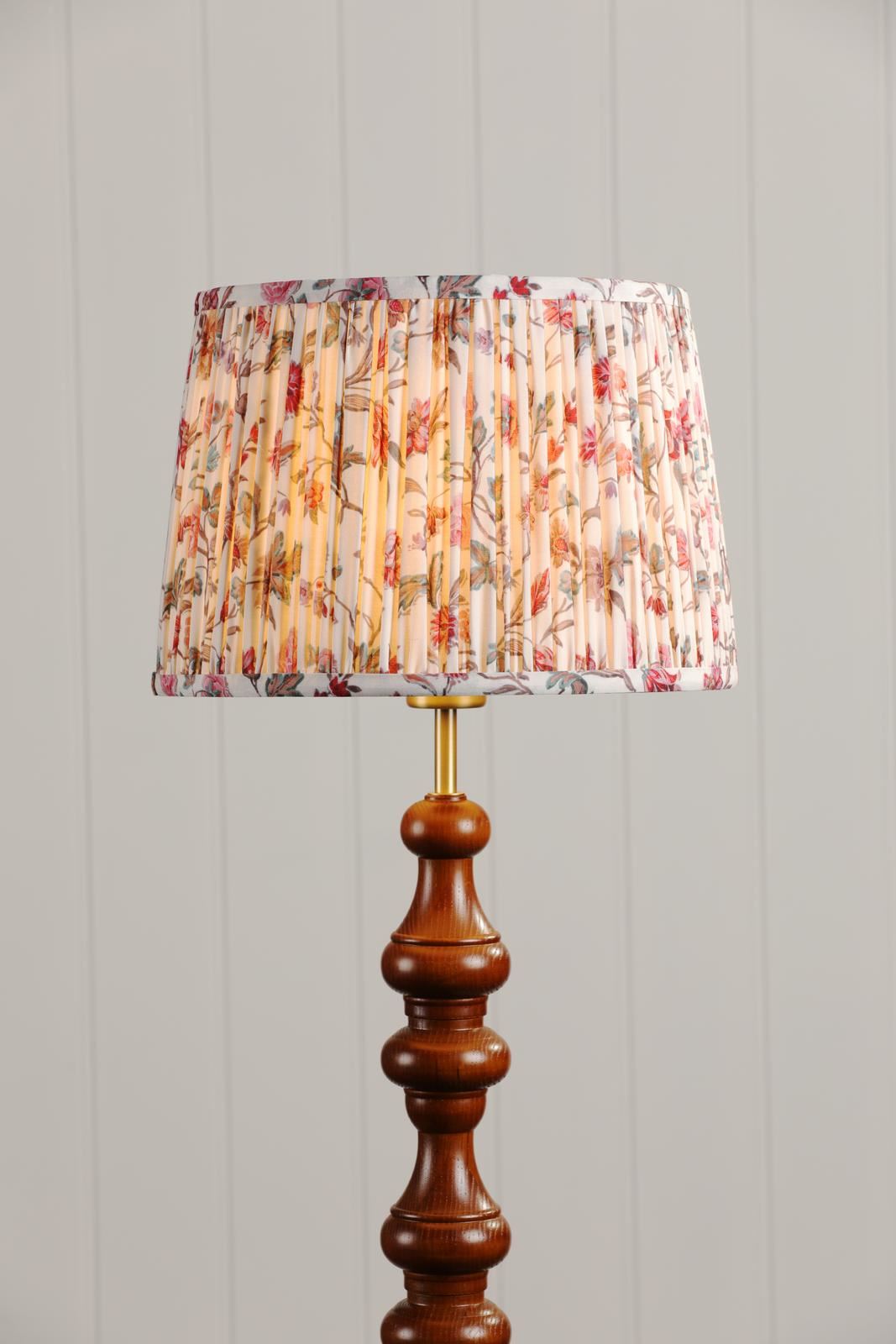 Laura Ashley Lingmell Trail Cream Cotton Tapered Drum Shade 30cm/12 inch LA3756740-Q