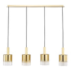 Savannah 4 Light Bar Pendant Satin Gold and Gold Ombre Glass SAV0435