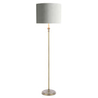 Laura Ashley Highgrove Floor Lamp Antique Brass With Shade LA3756322-Q