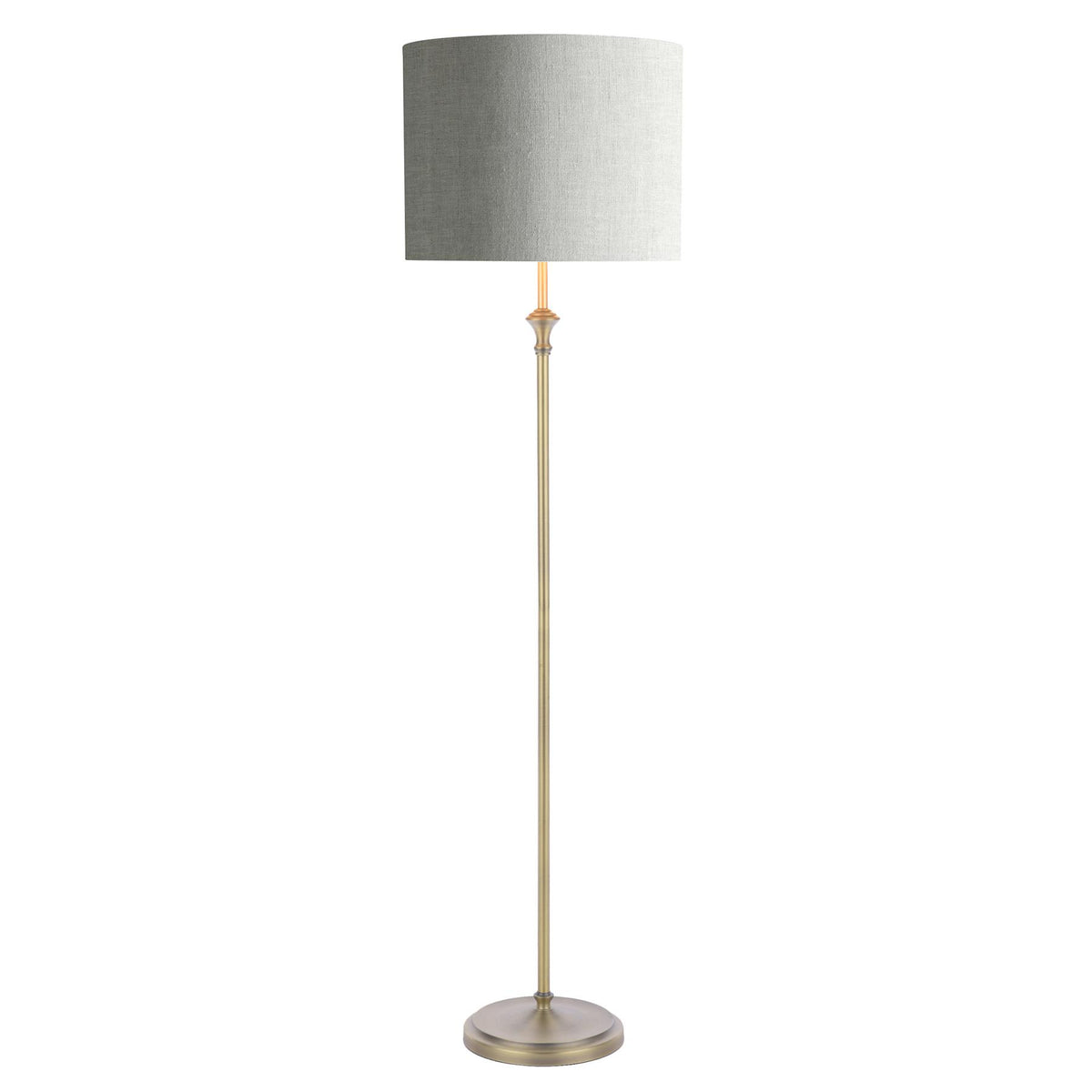 Laura Ashley Highgrove Floor Lamp Antique Brass With Shade LA3756322-Q