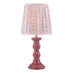 Laura Ashley Kelbrook Table Lamp Red Ceramic and Matt Antique Brass With Shade LA3756671-Q