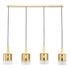 Savannah 4 Light Bar Pendant Satin Gold and Gold Ombre Glass SAV0435