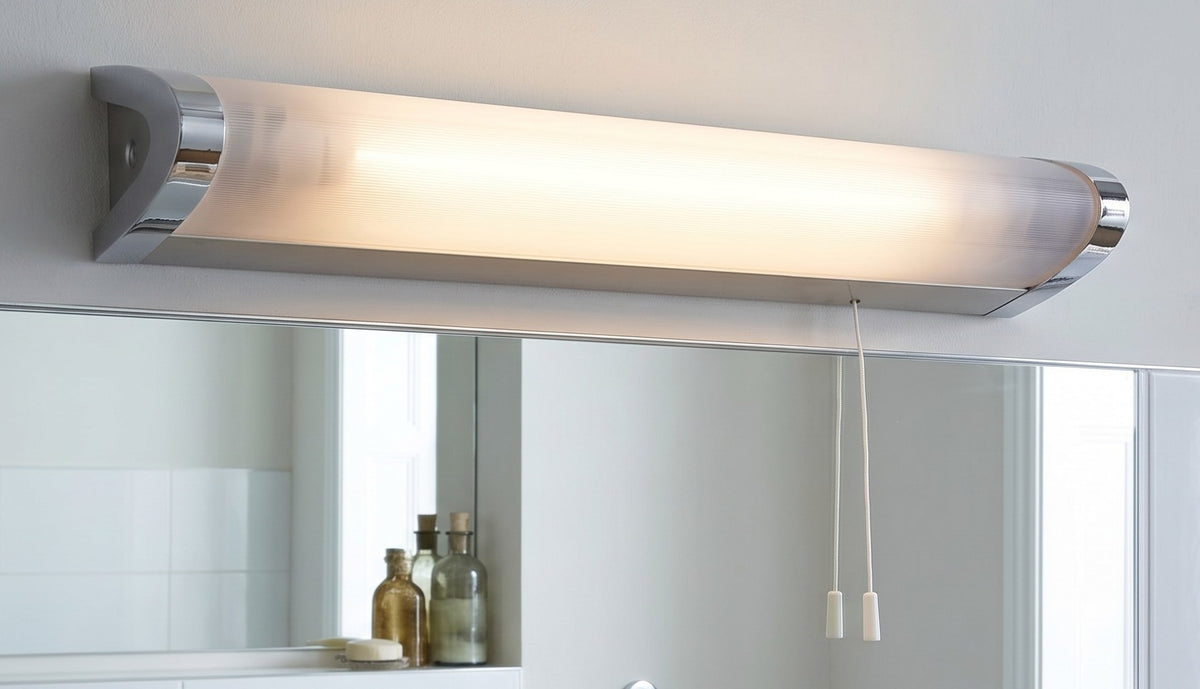 Amari Bathroom Wall Light In Chrome Finish IP44 8628CH